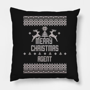 Merry Christmas AGENT Pillow