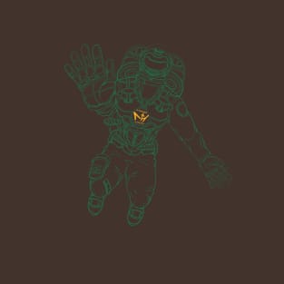 MHI Green Outline Spaceman T-Shirt