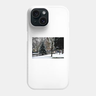 Bourton on the Water Christmas Tree Cotswolds Phone Case