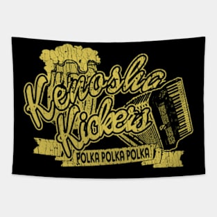 YELLOW Kenosha Kickers  Polka Tapestry