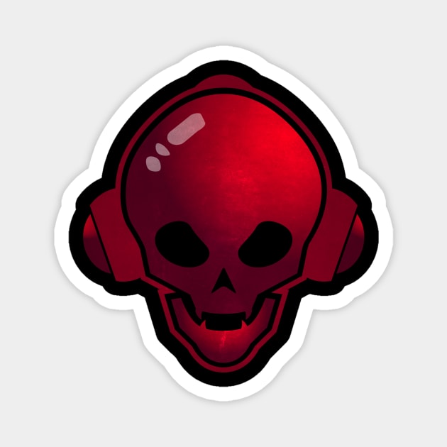 red skull music Magnet by manuvila