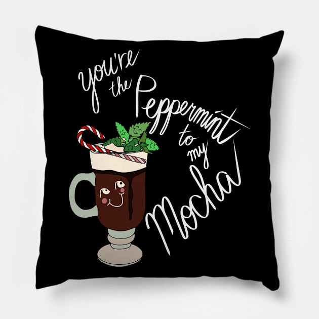 Hipster Holiday Holiday Pairings - You're the Peppermint to my Mocha Pillow by notsniwart