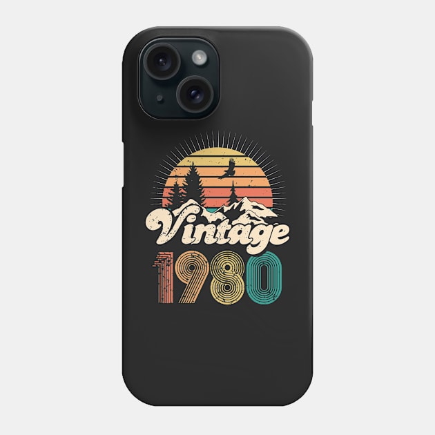 40th birthday gifts for men and women 1980 gift 40 years old Phone Case by Cheesybee