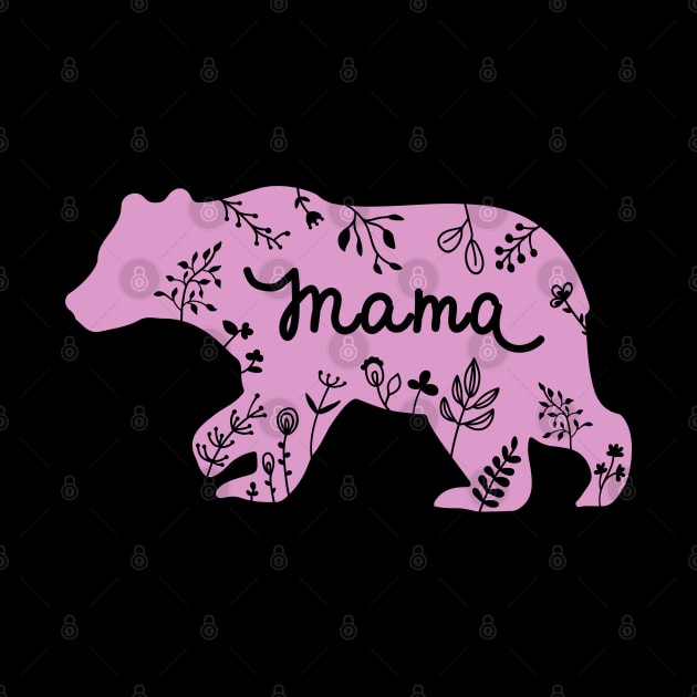 Womens Best mama bear ever Mother's Day, Mom, Mami! family mothers day by Emouran