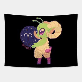 Aries - Zodiac Alien Tapestry