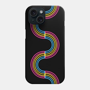 Pansexual Neon Light Rainbow 1 Phone Case