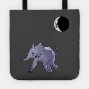 Baby Elephant's Midnight Stroll Tote