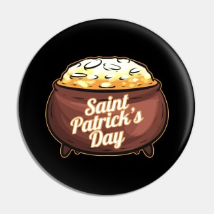 Pot Of Gold For St. Patricks Day Pin