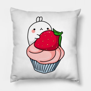 Strawberry cupcake Pillow