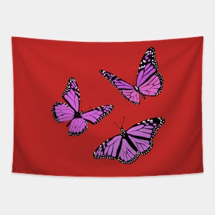 Beautiful pink butterfly illustrations Tapestry