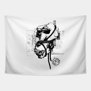 Baboon Skull -Echo Gear Tapestry