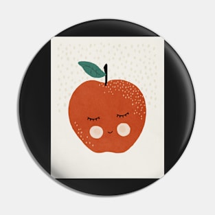 Apple, Abstract, Mid century modern kids wall art, Nursery room Pin