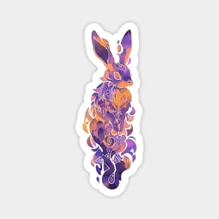 An elf rabbit spirit watercolor Magnet