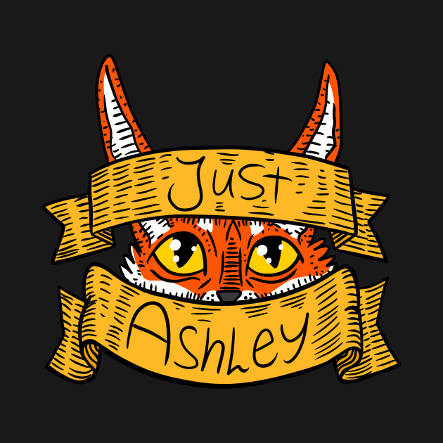 just Ashley, a hand drawn illustration. personalized gift for ash. by JJadx