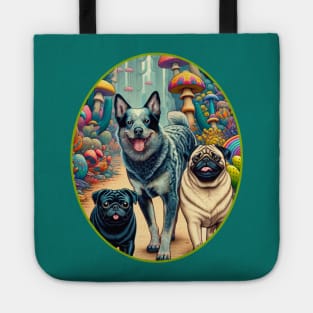 Heeler and Pugs Tote