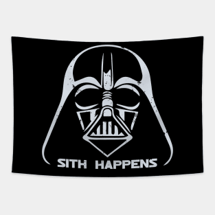 S*IT Happens - Dark Power RED Vintage Texture Tapestry