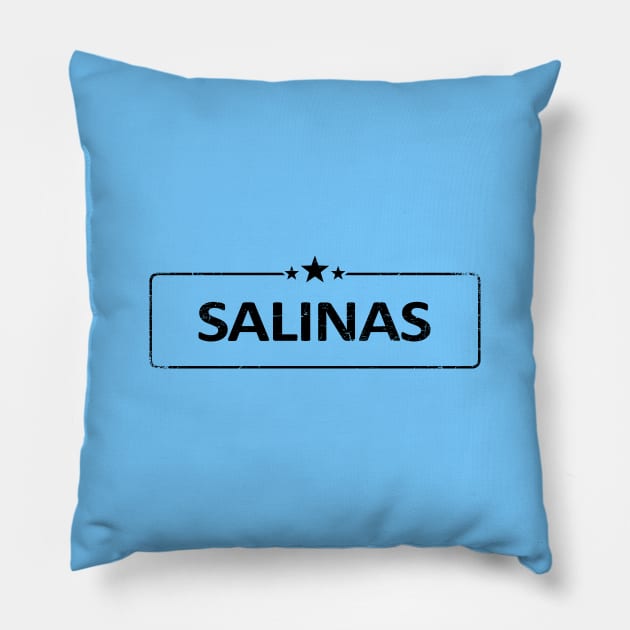 Salinas City, Monterey County, California, USA Pillow by ShopBuzz