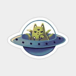 Cats in Space Alien // Universe, Kittens, Feline Magnet