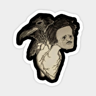 Edgar Allan Poe Mashup Magnet