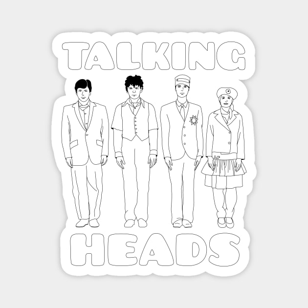 Talking Heads Magnet by JoannaPearson