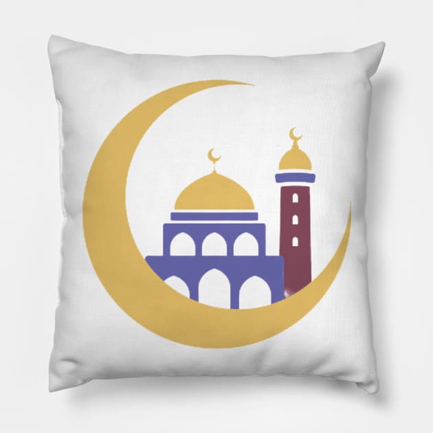 mosque design Pillow by Medotshirt