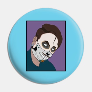 Day Of the Dead - (androgynous masking) Pin