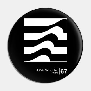 Wave / Minimal Style Graphic Artwork Design Pin