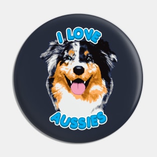 I Love Aussies Pin