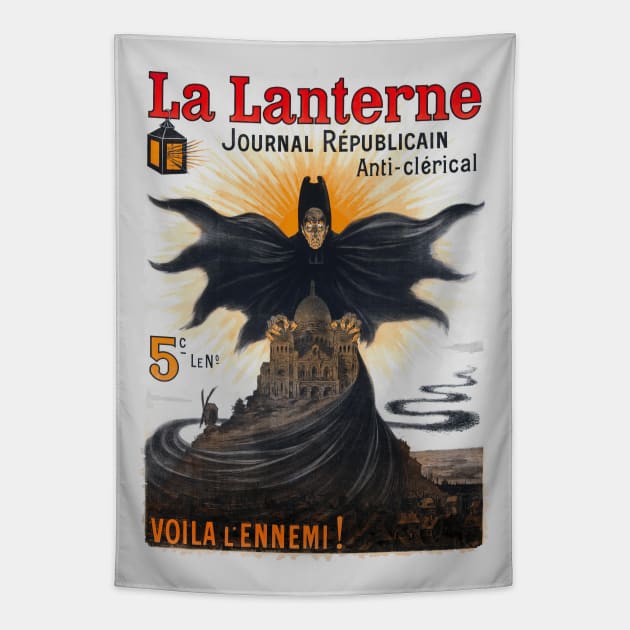 La Lanterne magazine cover Tapestry by UndiscoveredWonders