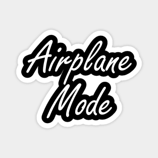 Airplane Mode White Design Magnet