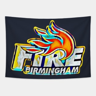 Birmingham Fire Football Tapestry