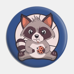 Cute Kawaii Raccoon 2 Pin