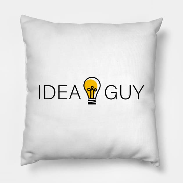 Idea Guy - Simplistic Light Bulb Pillow by DaTacoX