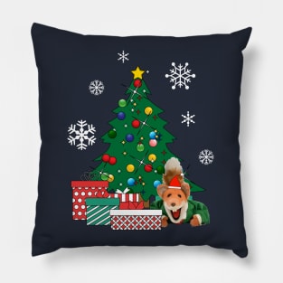 Basil Brush Around The Christmas Tree Pillow