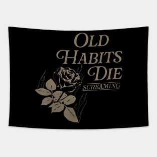 Old Habits Die Screaming Tapestry
