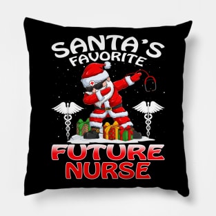 Santas Favorite Future Nurse Christmas T Shirt Pillow