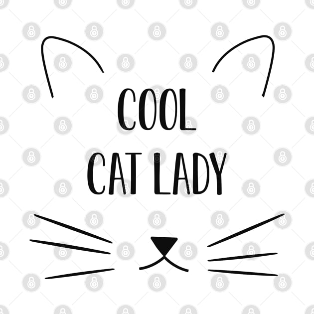 Cat - Cool Cat Lady by KC Happy Shop