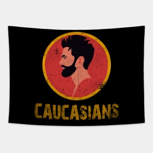 caucasians  distressed Tapestry