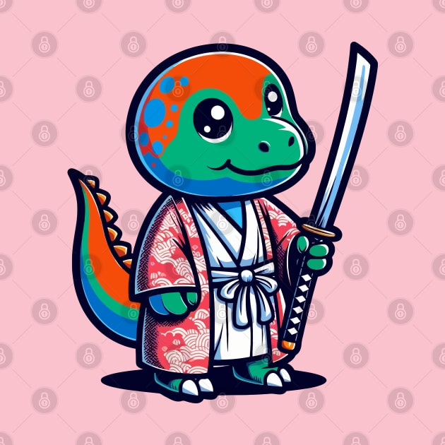 Winsome Samurai Dino by NayaRara