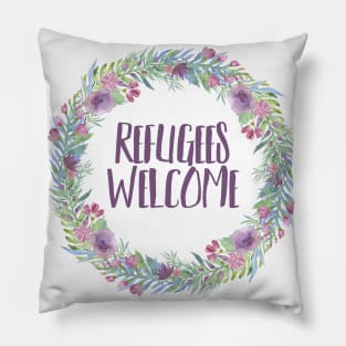 Refugees are welcome here Pillow