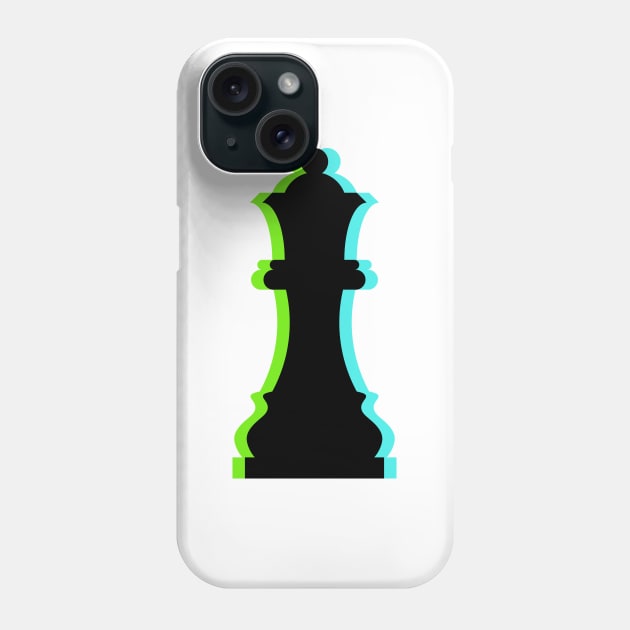 Trippy Queen Piece (Neon Green And Neon Blue) Phone Case by inotyler