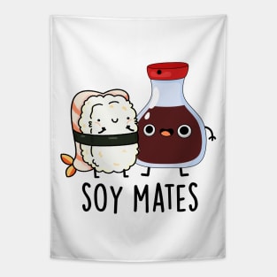 Soy Mates Cute Soy Sauce Pun Tapestry