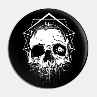 Sacred Geometry Skull Pin