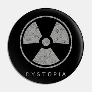 Dystopia anti war nuclear symbol design Pin