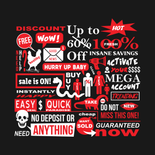 Funny Marketing Style Design T-Shirt