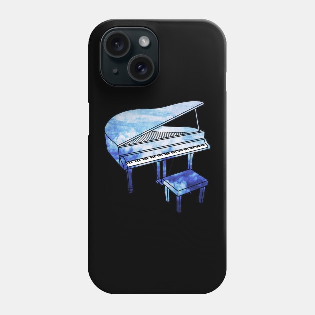 Clouds Piano Phone Case by Kelly Louise Art