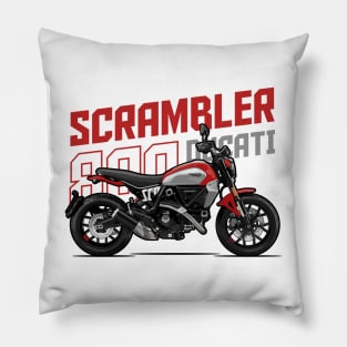 Ducati Scrambler 800 Icon - Red Pillow