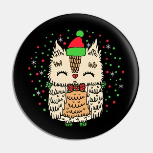 Funny Cute Owl Christmas T Shirt Xmas Gifts Pin