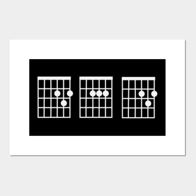 Download Dad Guitar Chord - Dad Guitar Chord - Posters and Art Prints | TeePublic