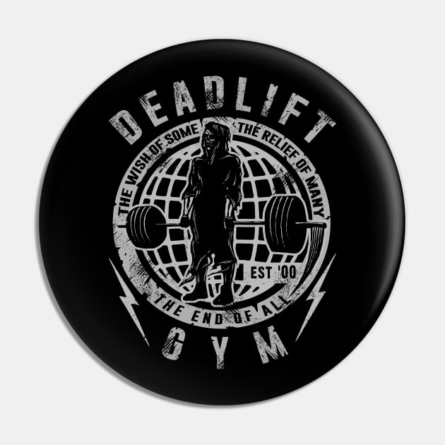 "Deadlift Gym" Pin by joeyjamesartworx